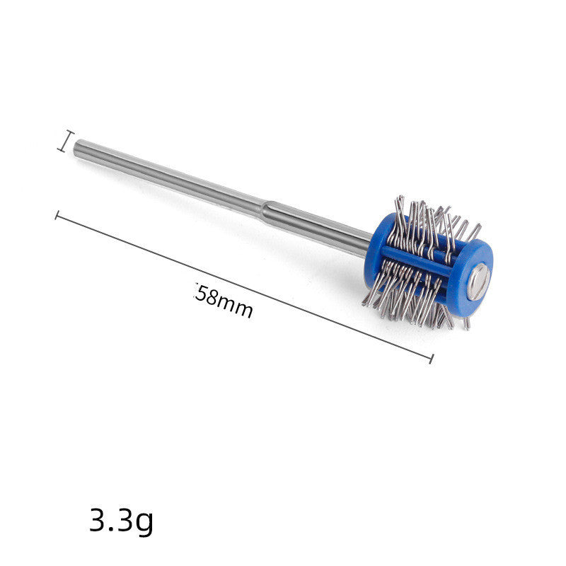 2.35 Handle Sanding Needle With Handle Sanding Needle Gold And Silver Surface