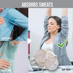 Sweat-absorbent deodorant pad