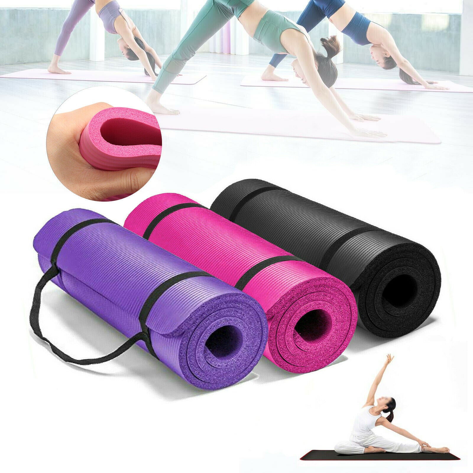 Widened Sports Fitness Non-slip Healing Mat