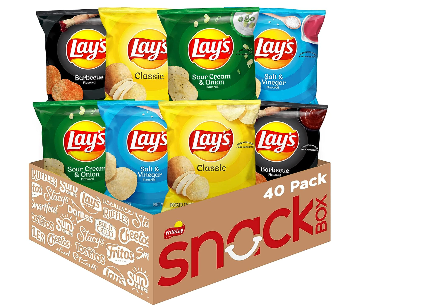 Lay's Potato Chip Variety Pack, 1 Ounce (Pack of 40)