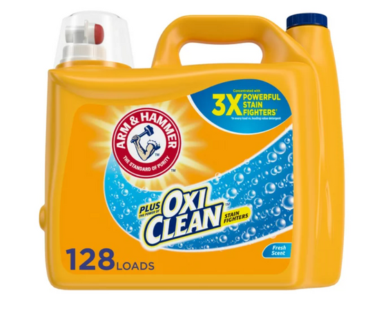 Arm Hammer Plus OxiClean Odor Blasters Fresh Burst, 128 Loads Liquid Laundry Det