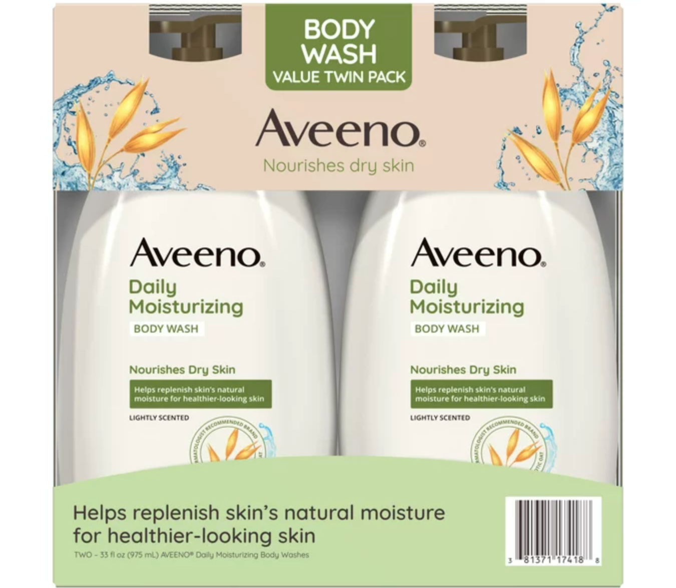 Aveeno Daily Moisturizing Body Wash 2x33 fl. oz