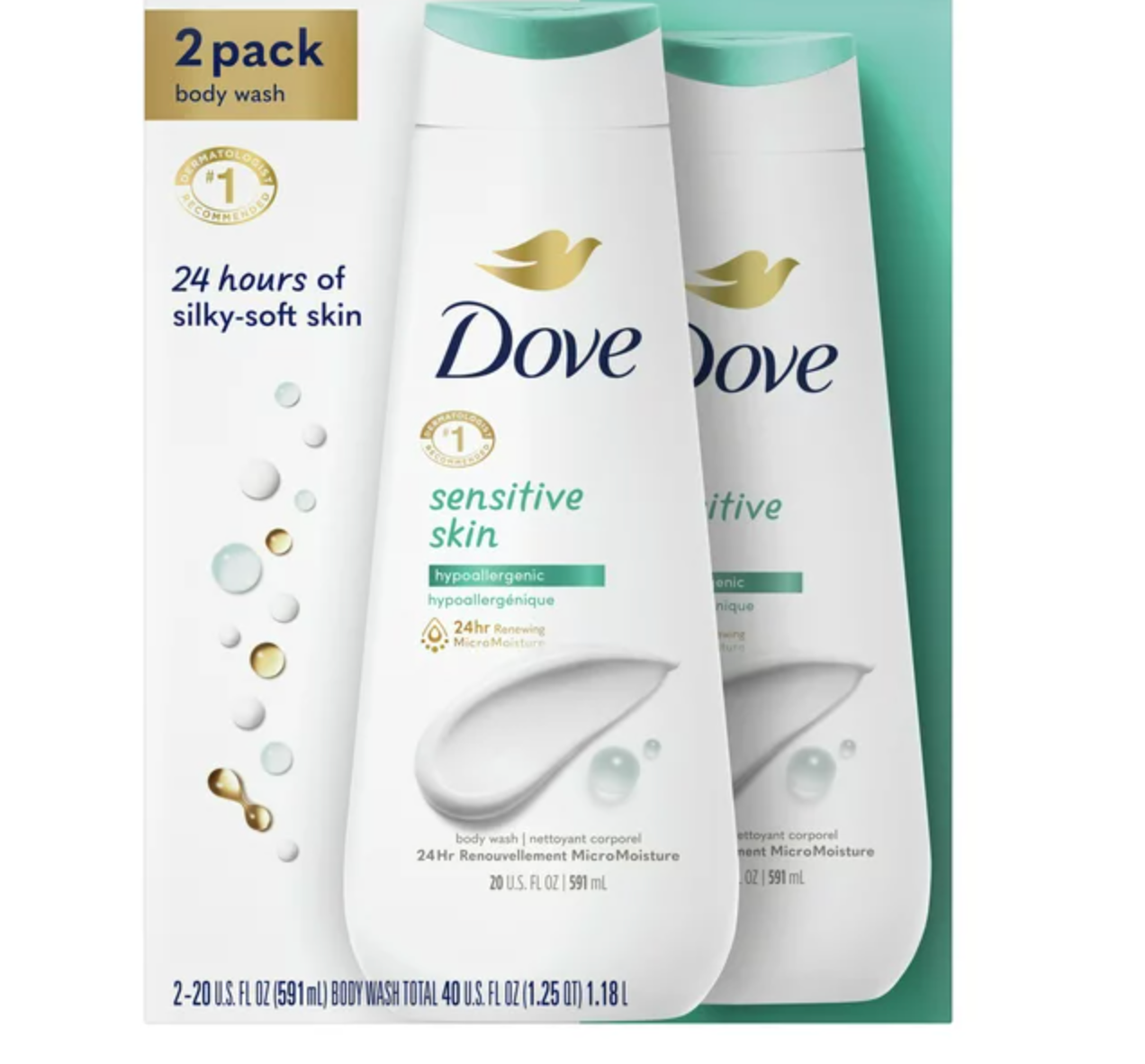 Baby Dove Wash and Lotion (2 - 20 fl. oz. & 1 - 6.5 fl. oz.)