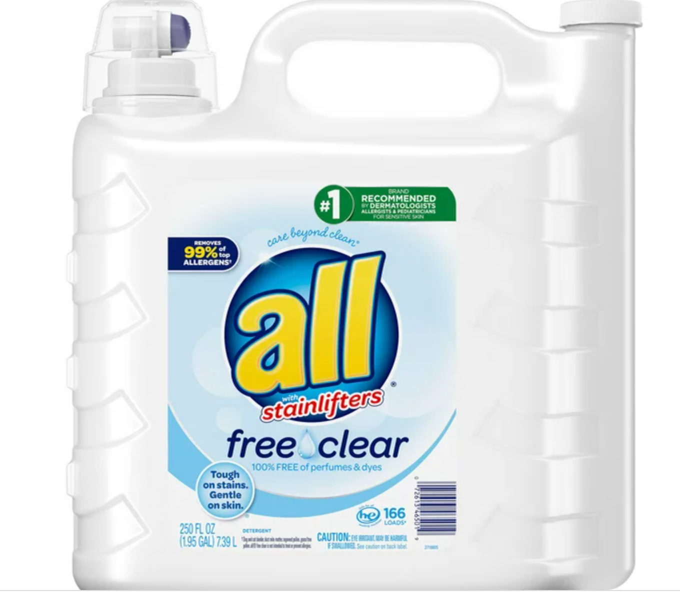 All 2x Ultra Stainlifter Free & Clear Laundry Detergent - 250 fl oz