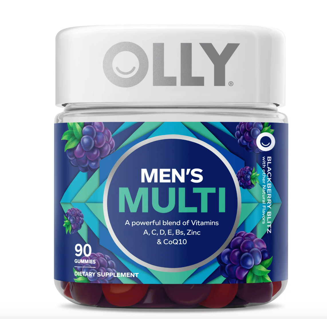 OLLY Men's Multivitamin Gummy, Blackberry Flavor (200 ct.)