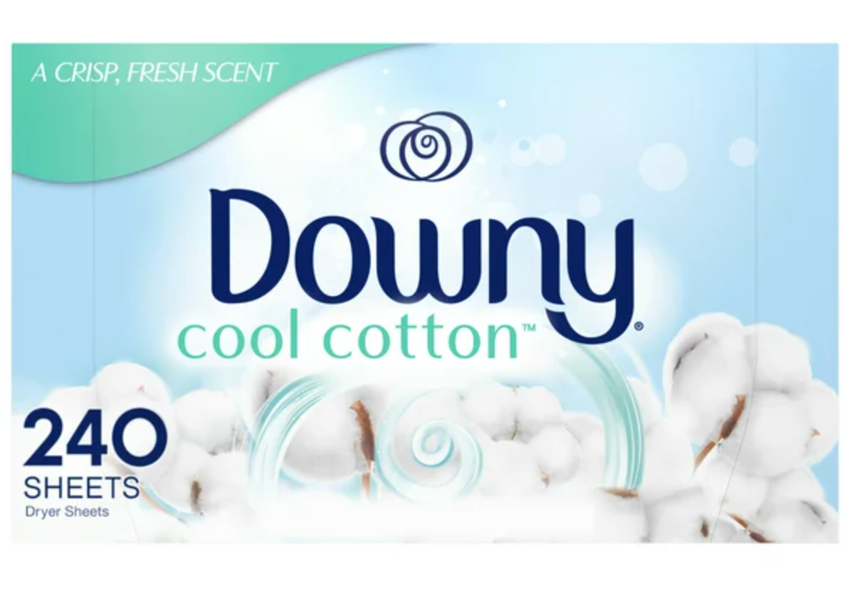 Downy Fabric Softener Dryer Sheets, Cool Cotton, 240 Count