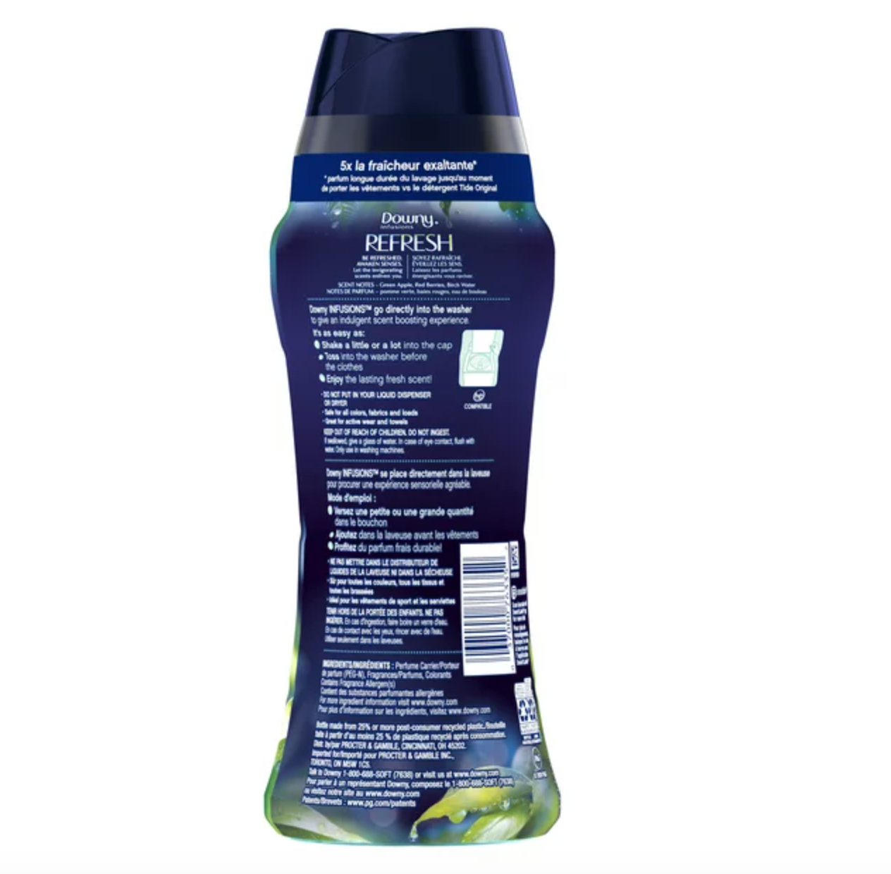 Downy Infusions In-Wash Scent Booster Beads, Refresh, Birch Water & Botanicals, 422 g