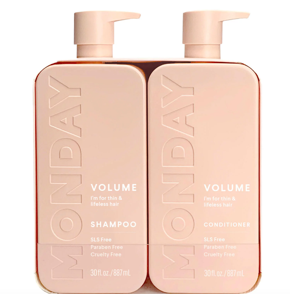 MONDAY Haircare VOLUME Shampoo + Conditioner Bundle (30 Fluid Ounce, 2 Pack)