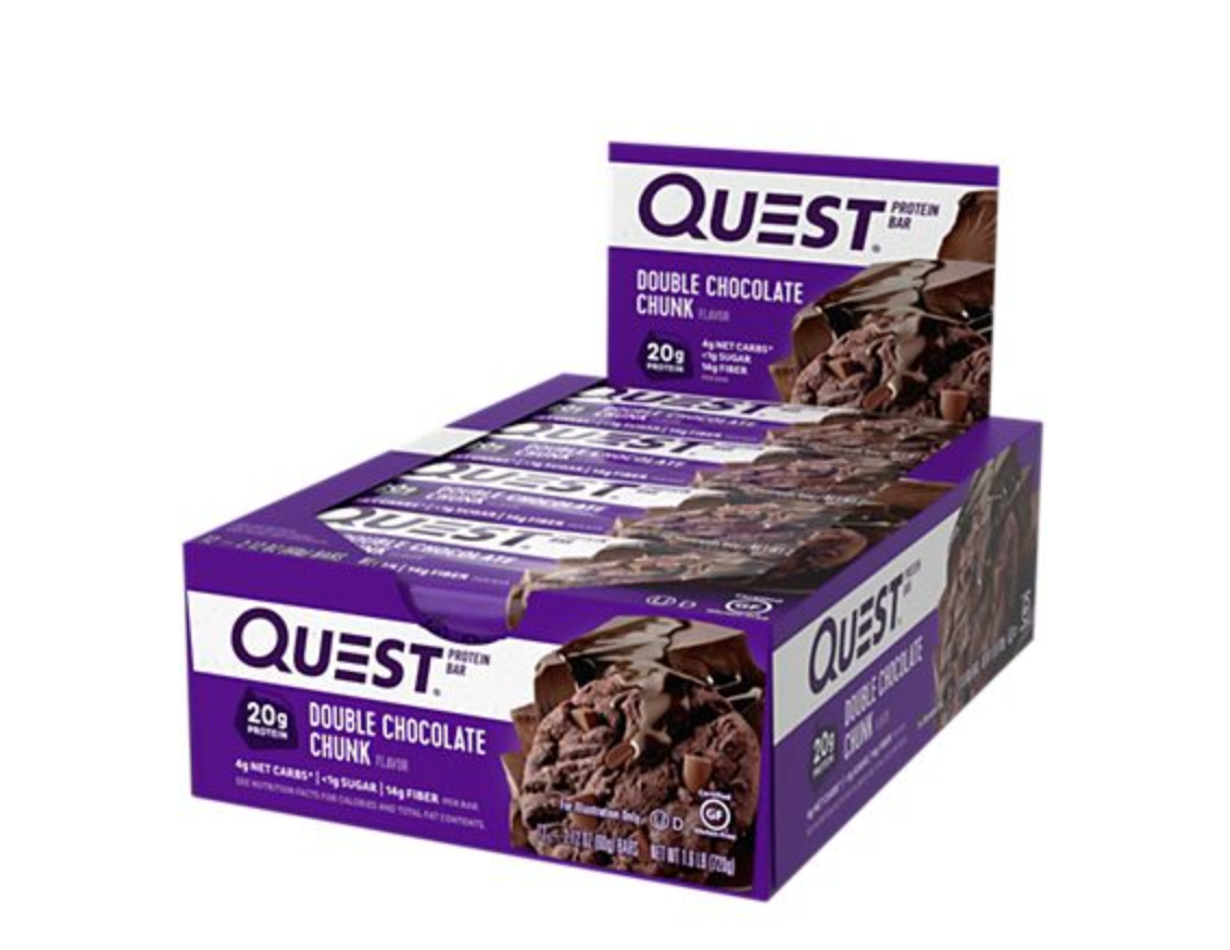 Quest Protein Bar - Double Chocolate Chunk (12 Bars)