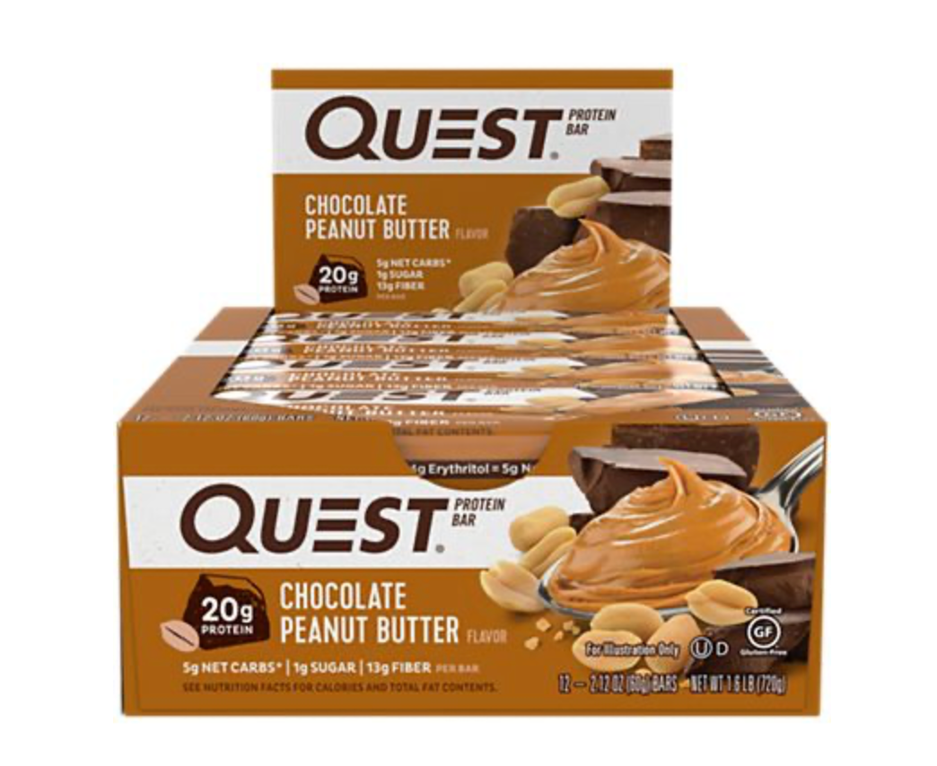 Quest Protein Bar - Chocolate Peanut Butter (12 Bars)