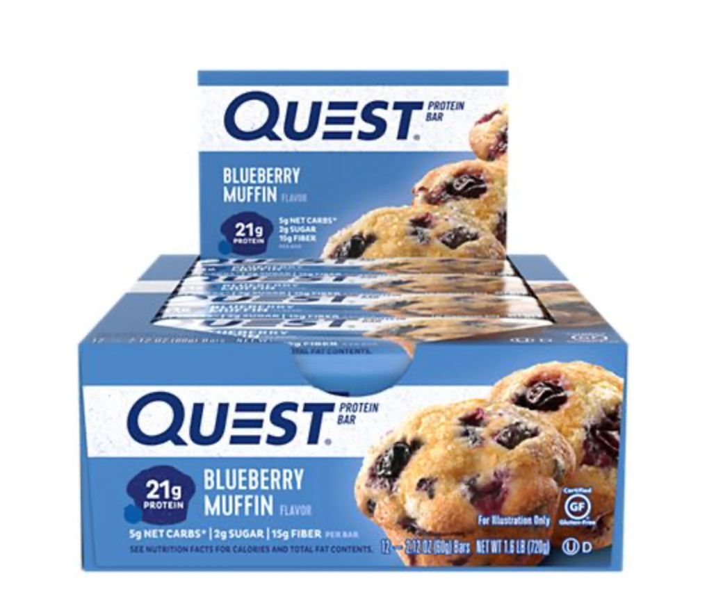 Quest Protein Bar - Blueberry Muffin (12 Bars)