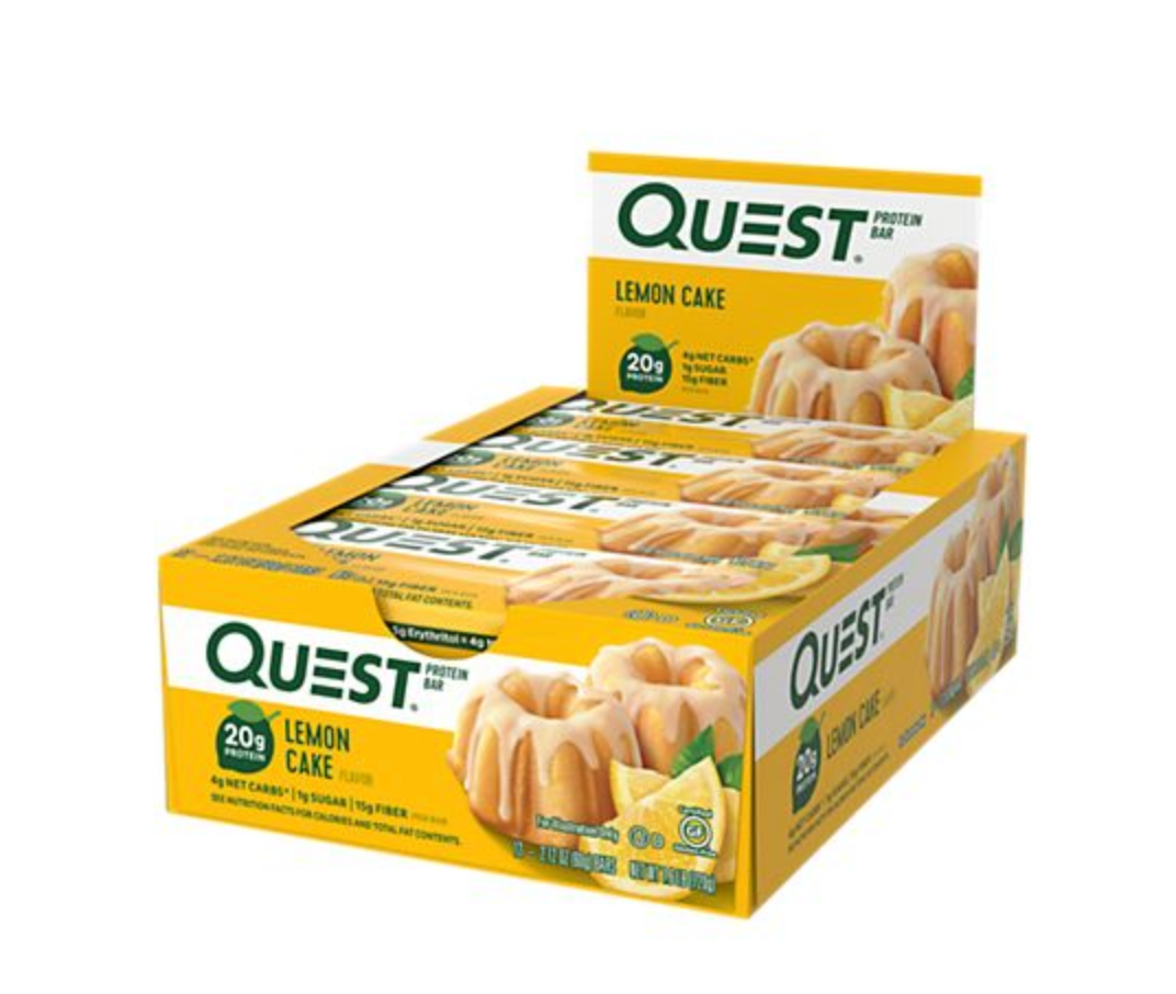 Quest Protein Bar - Lemon Cake (12 Bars)