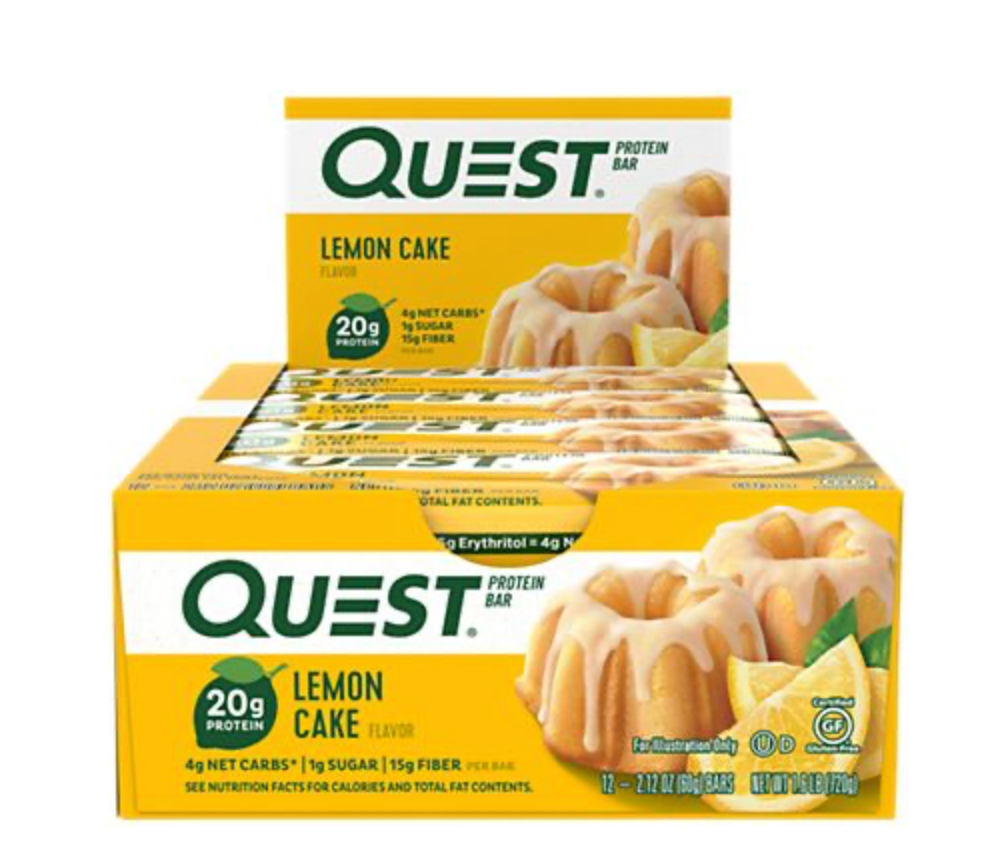 Quest Protein Bar - Lemon Cake (12 Bars)