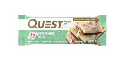 Quest Protein Bar Limited Edition Flavor - Peppermint Bark (12 Bars)