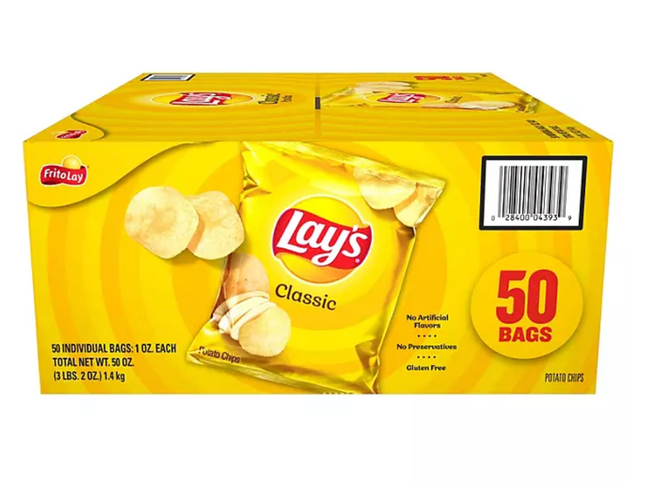 Lay's Classic Potato Chips (1 oz., 50 pk.)