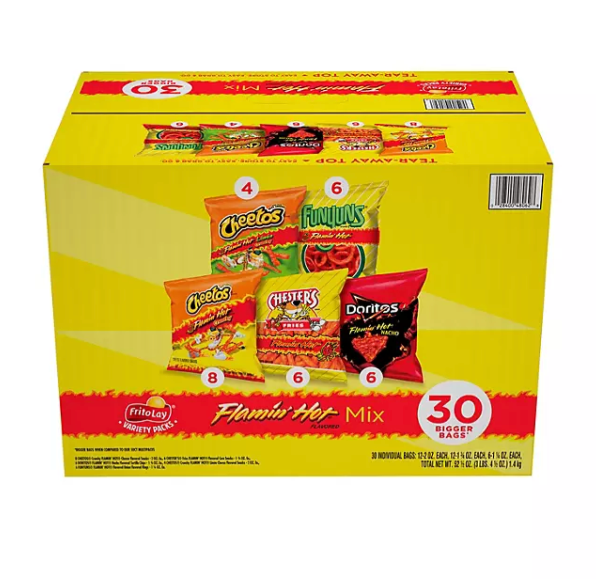 Frito-Lay Flamin' Hot Mix Variety Pack Snacks (30 pk.)