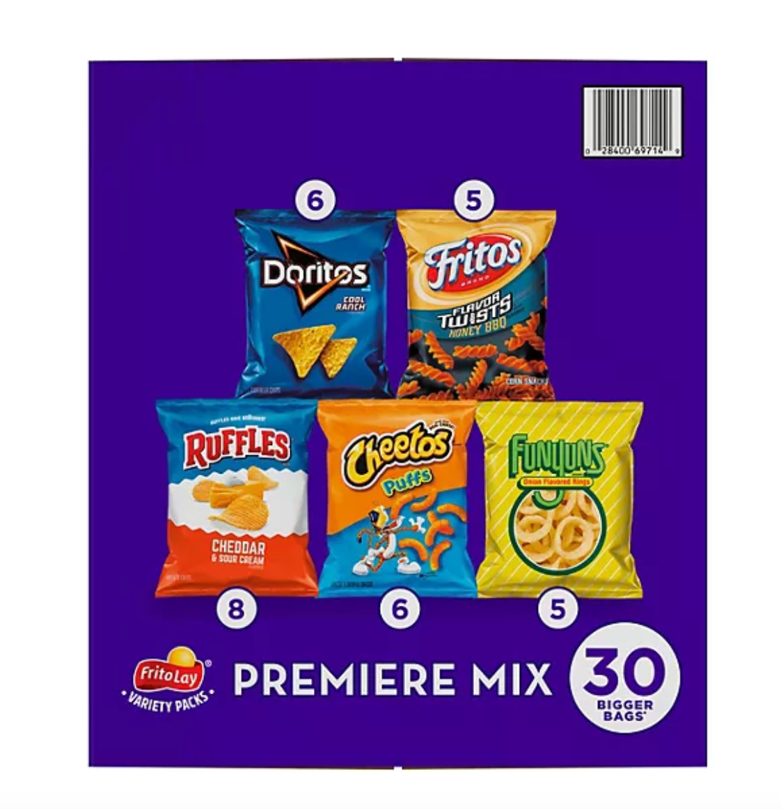 Frito-Lay Premiere Mix Variety Pack Chips and Snacks (30 ct.)