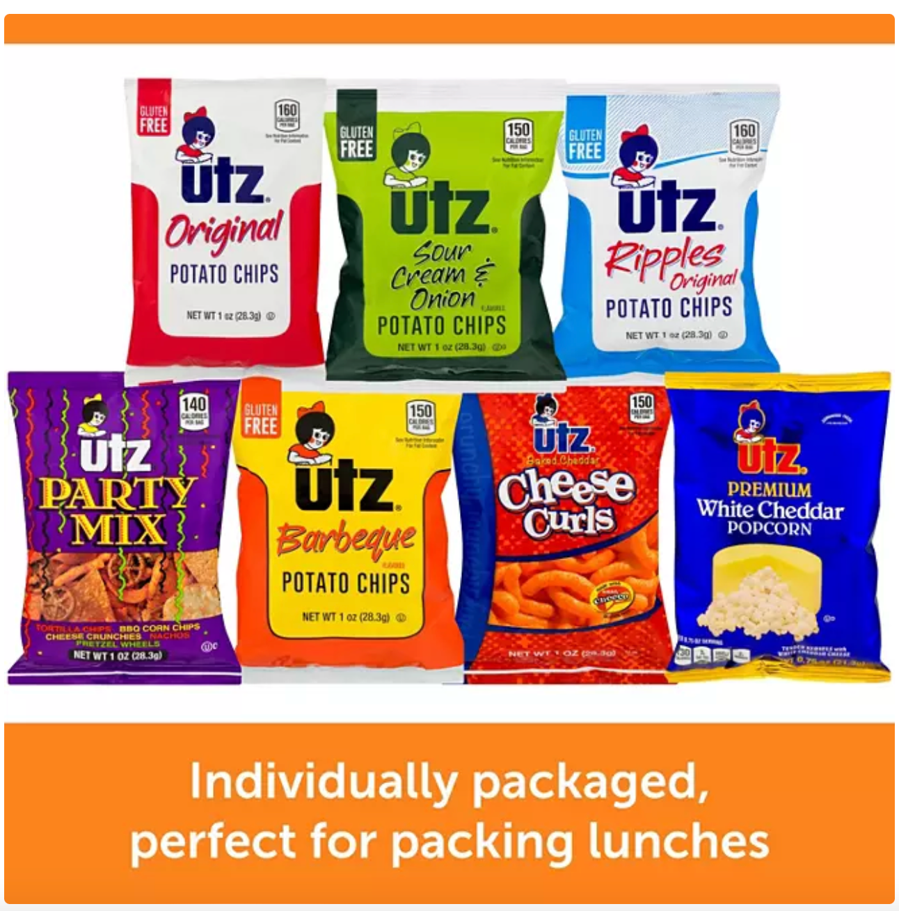 Utz Jumbo Snack Pack (1 oz., 42 ct.)