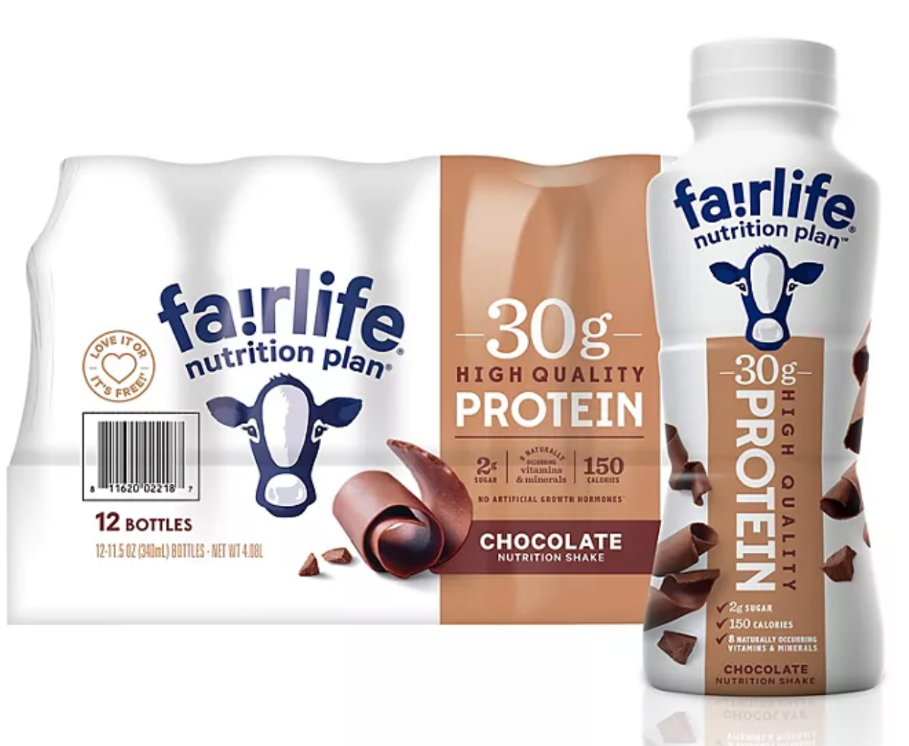 Fairlife Nutrition Plan Chocolate, 30 g. Protein Shake (11.5 fl. oz., 12 pk.)