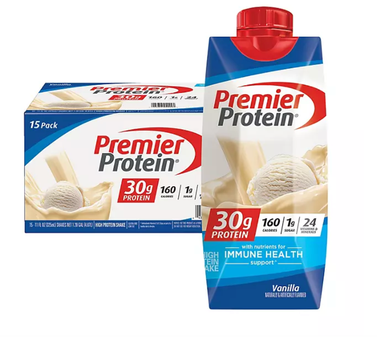 Premier Protein 30g. High Protein Shake, Vanilla (11 fl. oz., 15 pk.)