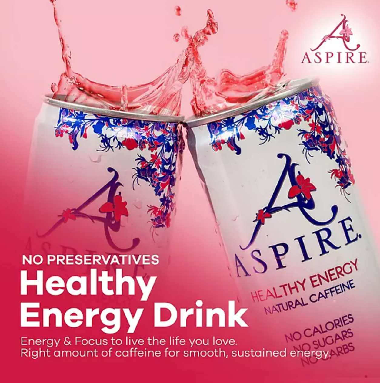 Aspire Healthy Energy Drinks Variety Pack (12 fl. oz., 15 pk.)