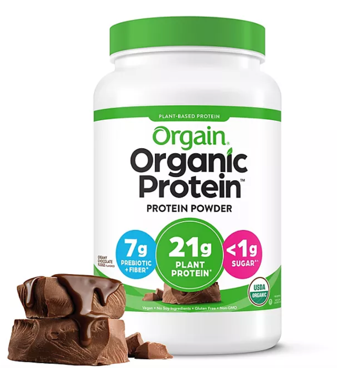 Orgain Organic Protein Plant Based Powder Creamy Chocolate Fudge (2.74 lbs.)