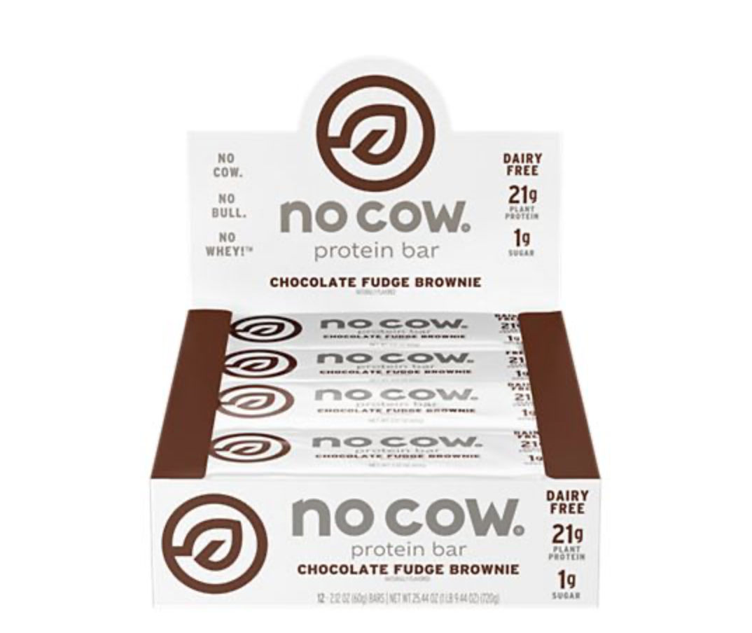 no cow Bar - Chocolate Fudge Brownie (12 Bars)