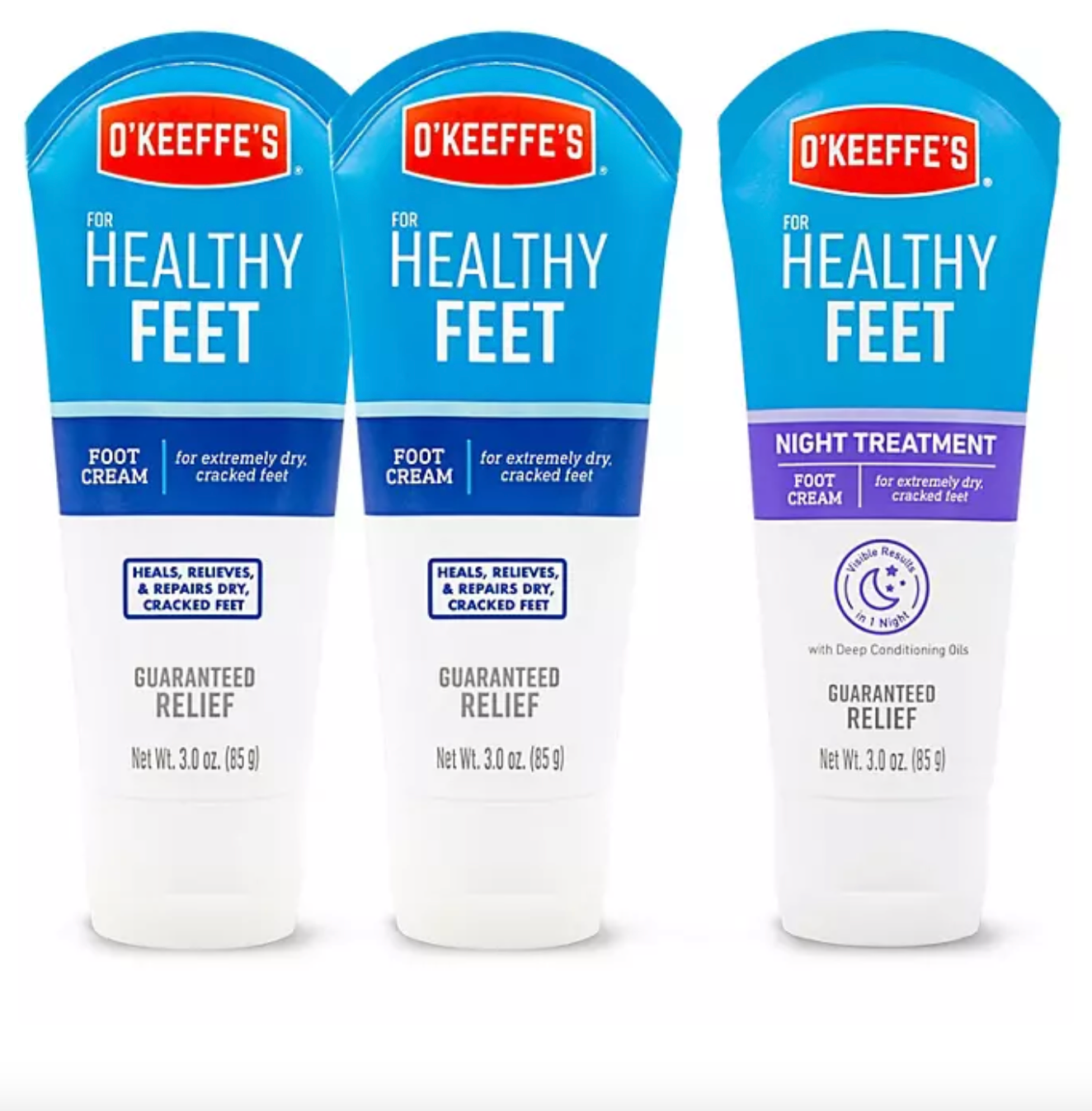 O'Keeffe's Healthy Feet and Healthy Feet Night Treatment (3 oz., 3 pk.)