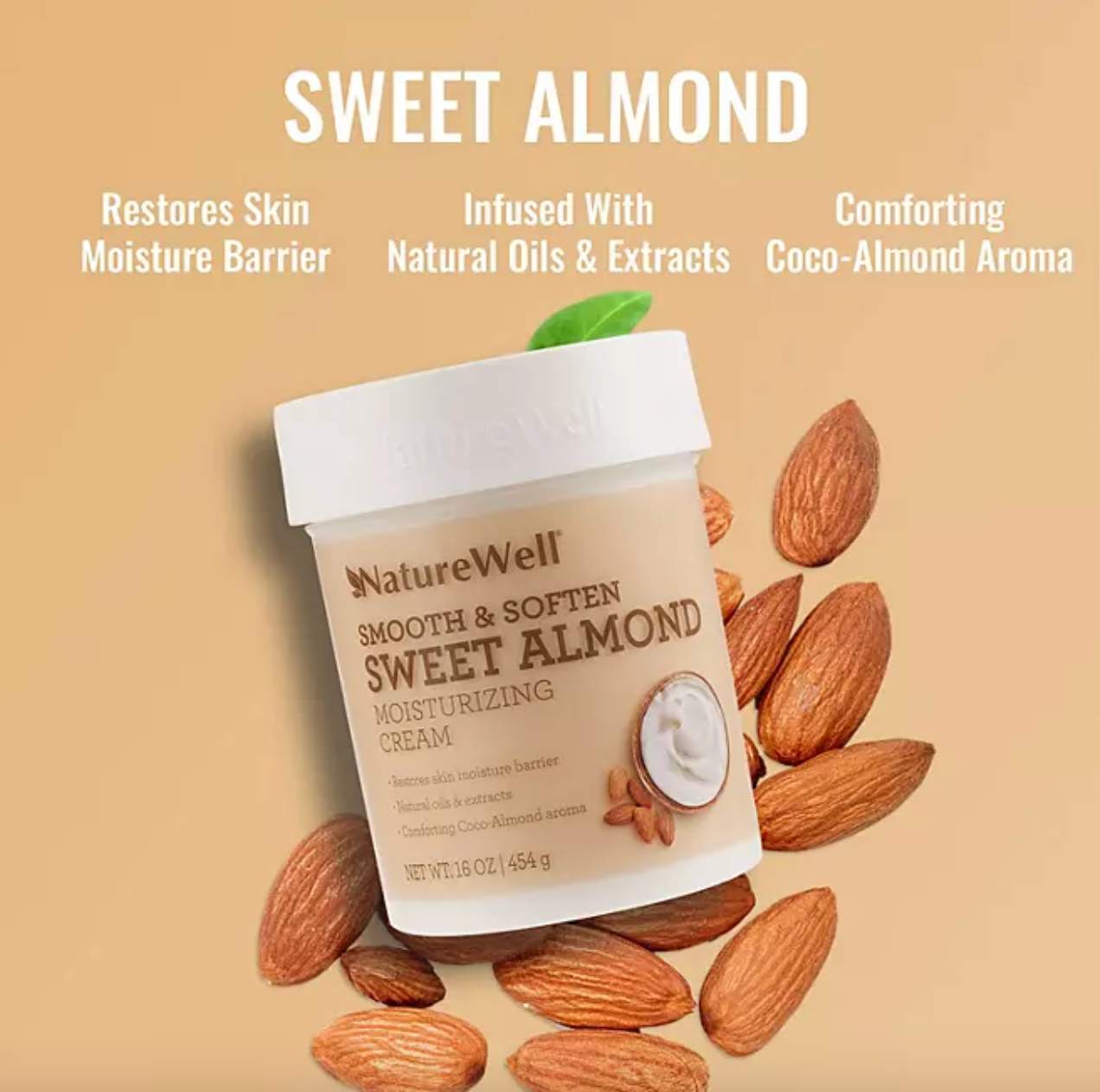 NatureWell Sweet Almond Moisturizing Cream (16 oz., 2 pk.)