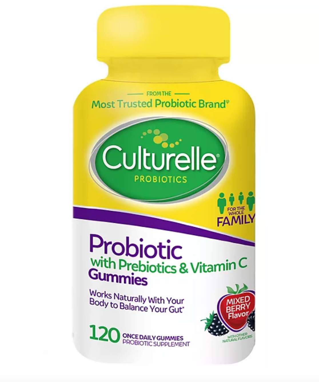 Culturelle Probiotic with Prebiotics & Vitamin C Gummies (120 ct.)