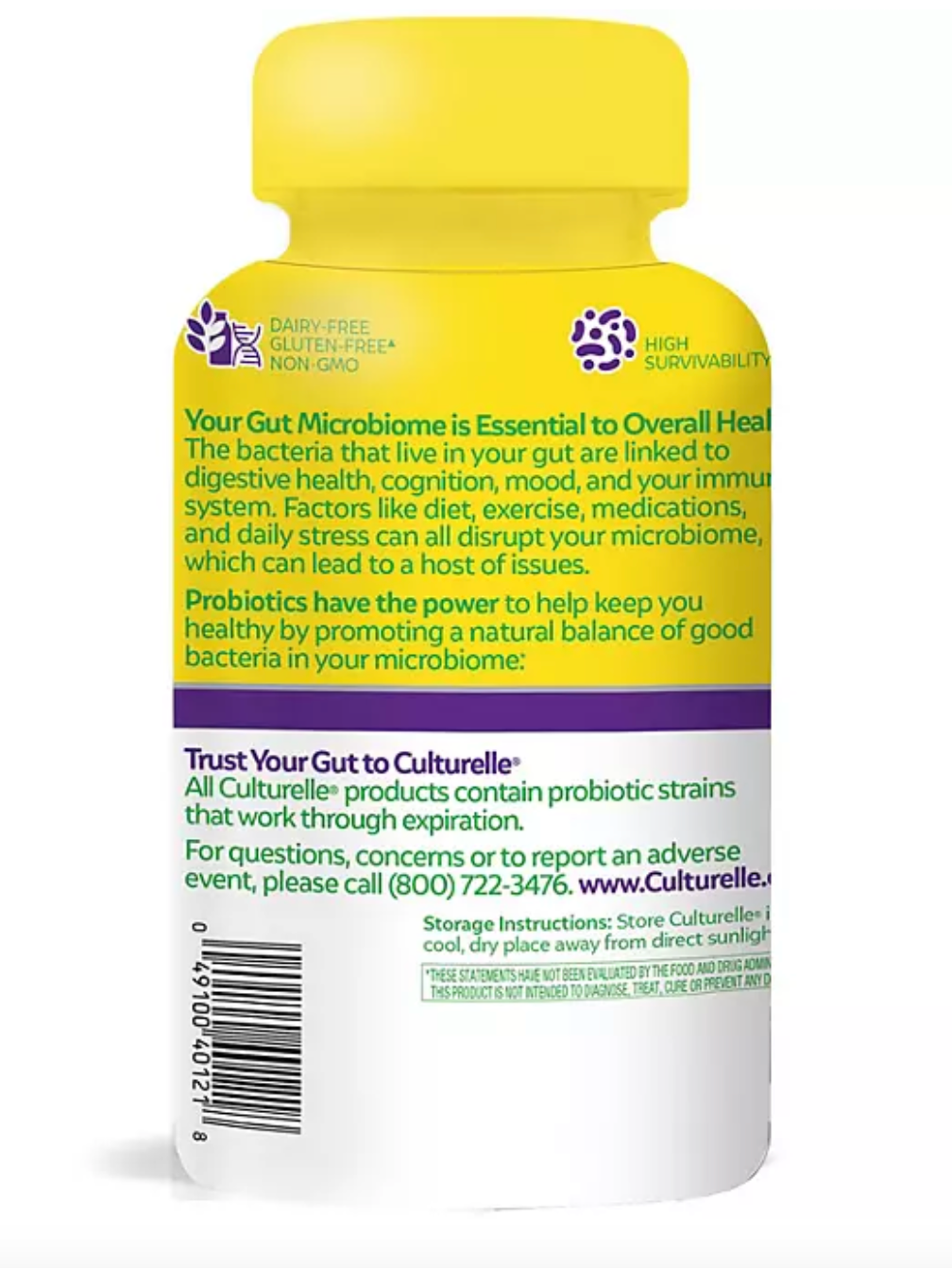 Culturelle Probiotic with Prebiotics & Vitamin C Gummies (120 ct.)