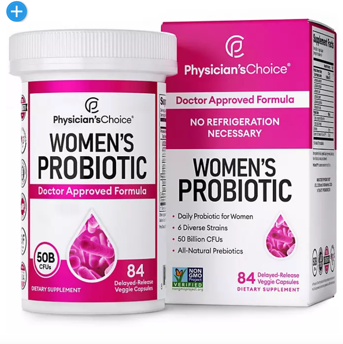 Physician's Choice Women's Probiotic Capsules, 50 Billion CFU (84 ct.)