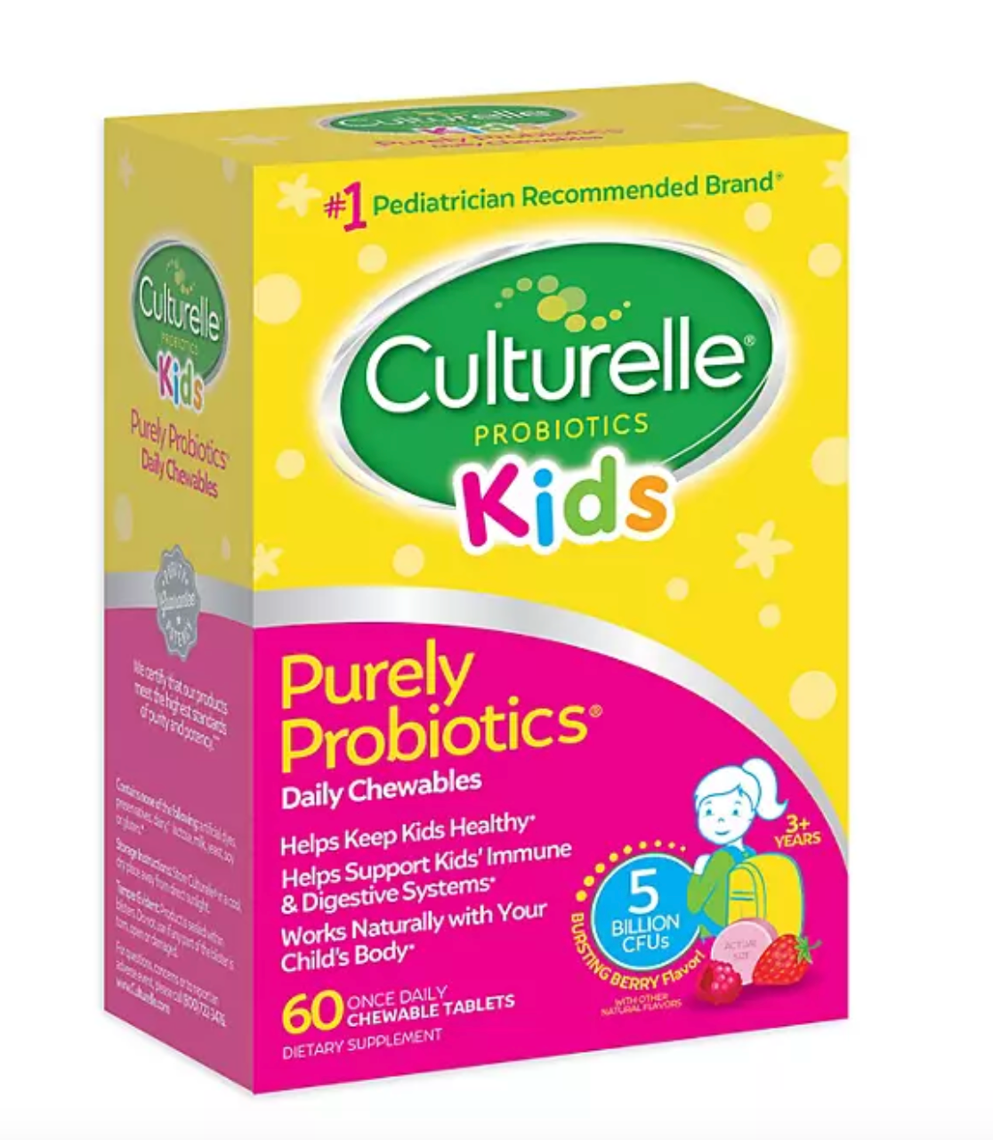 Culturelle Kids Purely Probiotic Daily Chewable Tablets (60 ct.)