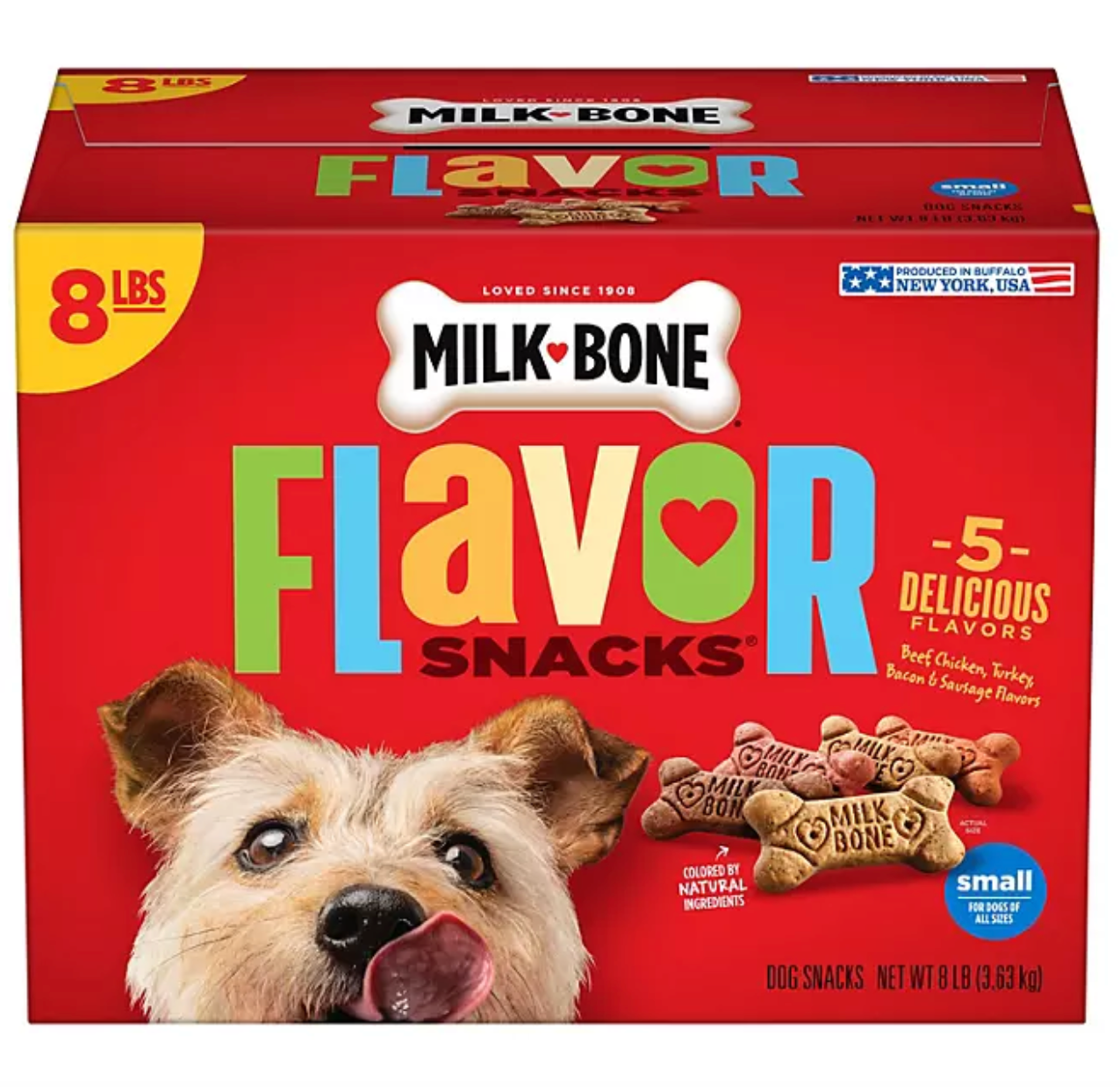 Milk-Bone Flavor Snacks Small Crunchy Dog Biscuits (128 oz.)