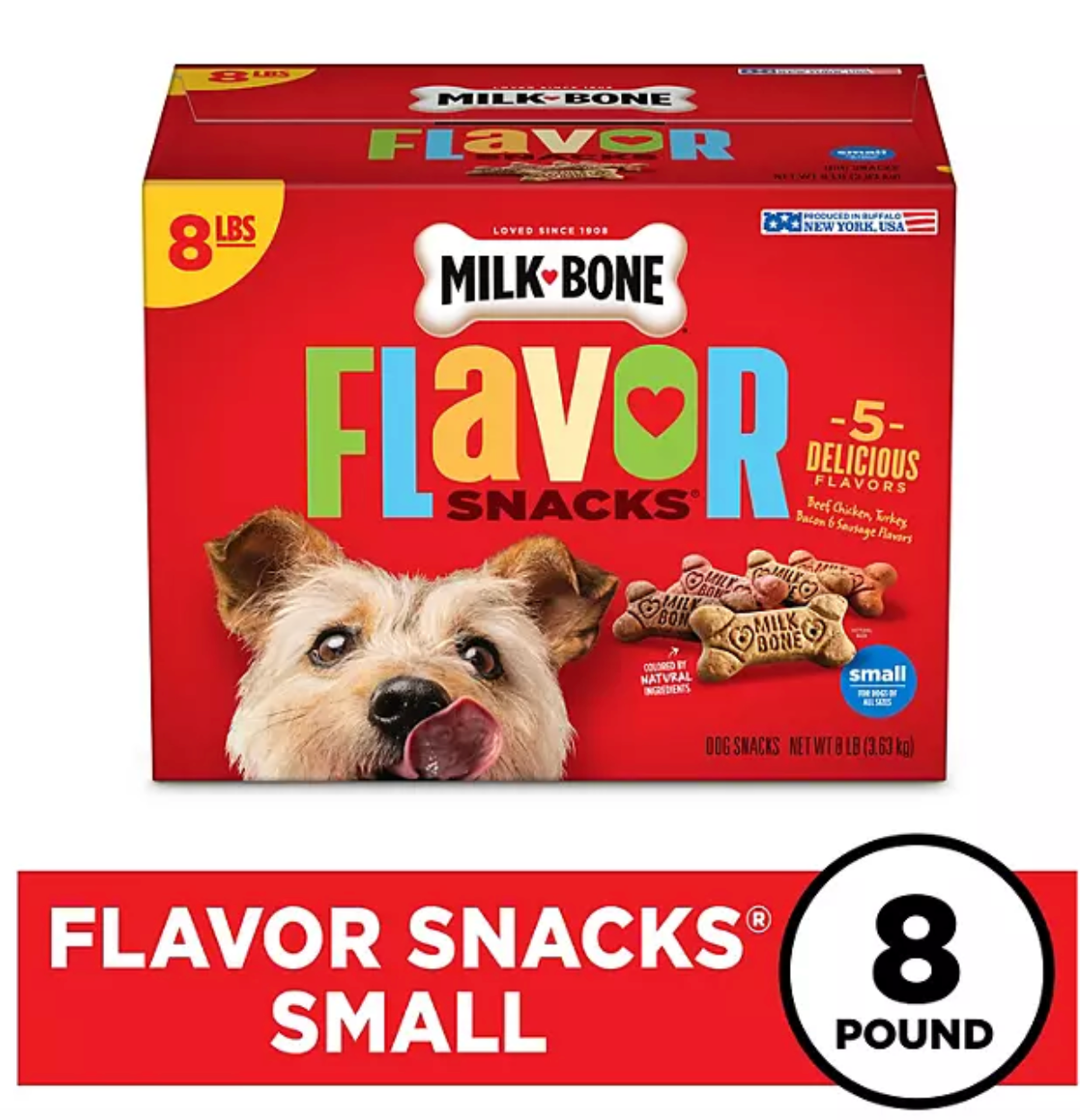 Milk-Bone Flavor Snacks Small Crunchy Dog Biscuits (128 oz.)