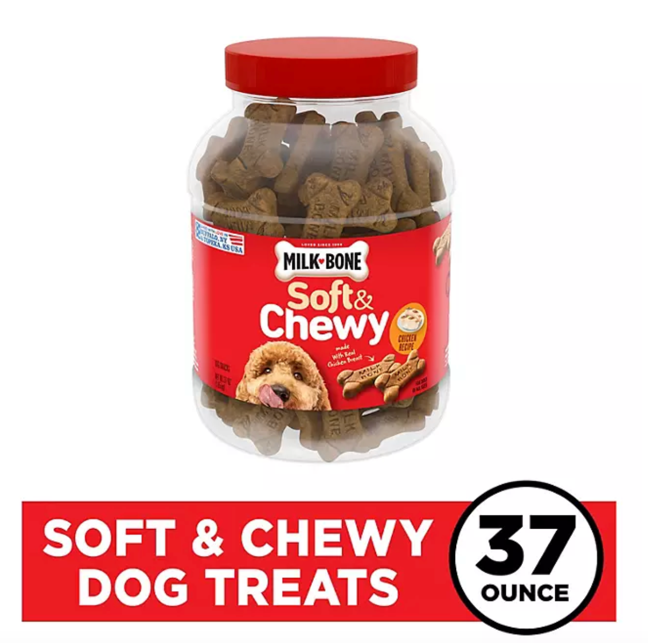 Milk-Bone Soft & Chewy Dog Snacks, Chicken Recipe (37 oz.)