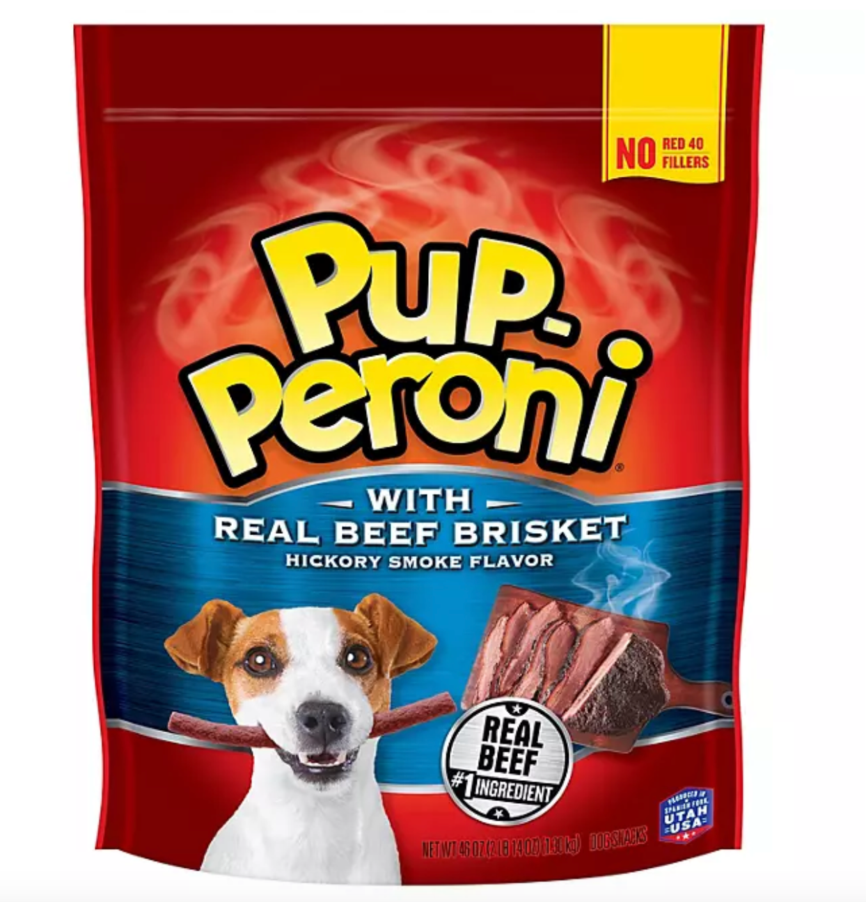 Pup-Peroni Dog Treats with Real Beef Brisket, Hickory Smoked Flavor (46 oz.)