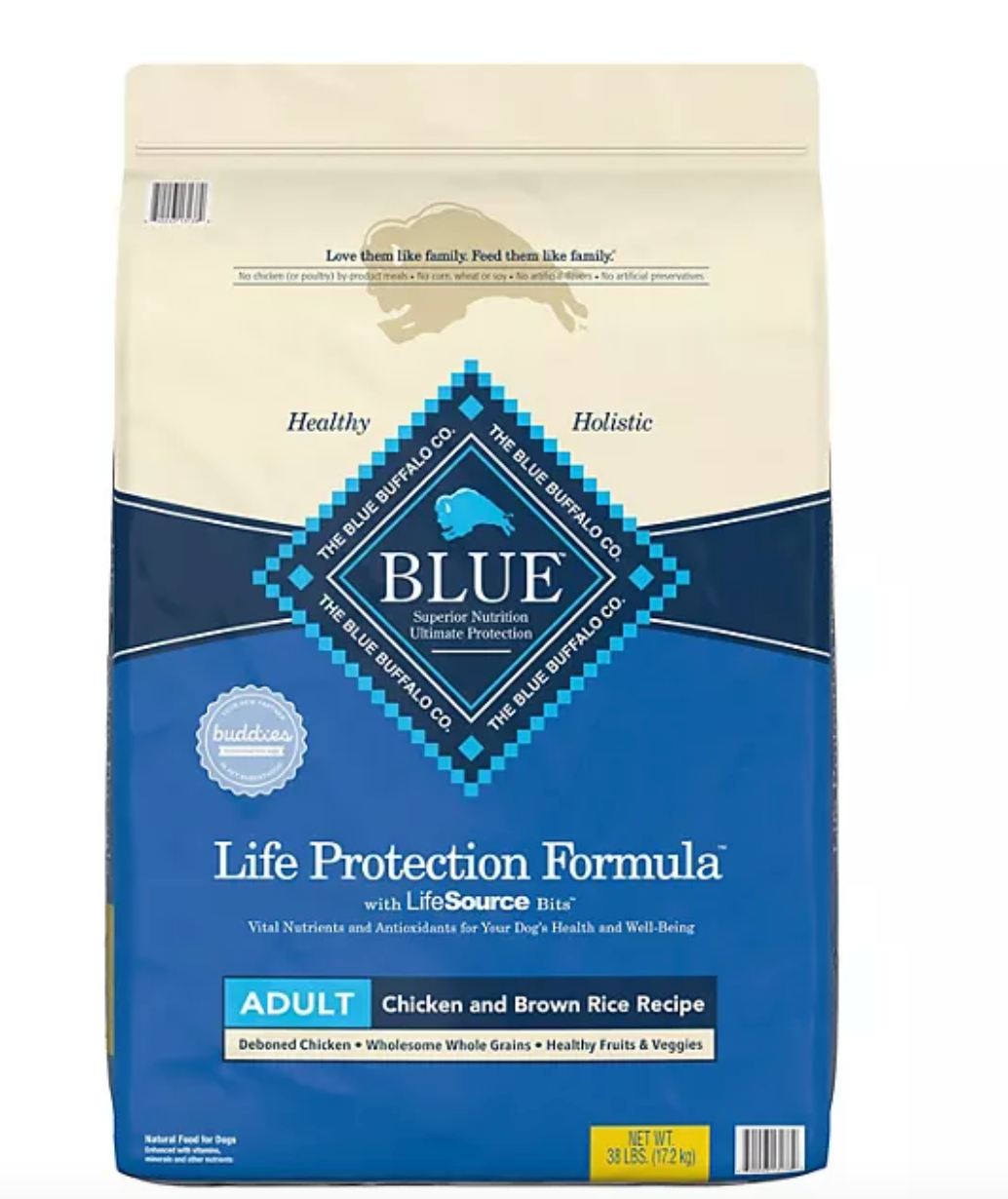 Blue Buffalo Life Protection Formula Natural Adult Dry Dog Food, Chicken & Brown Rice (38 lbs.)