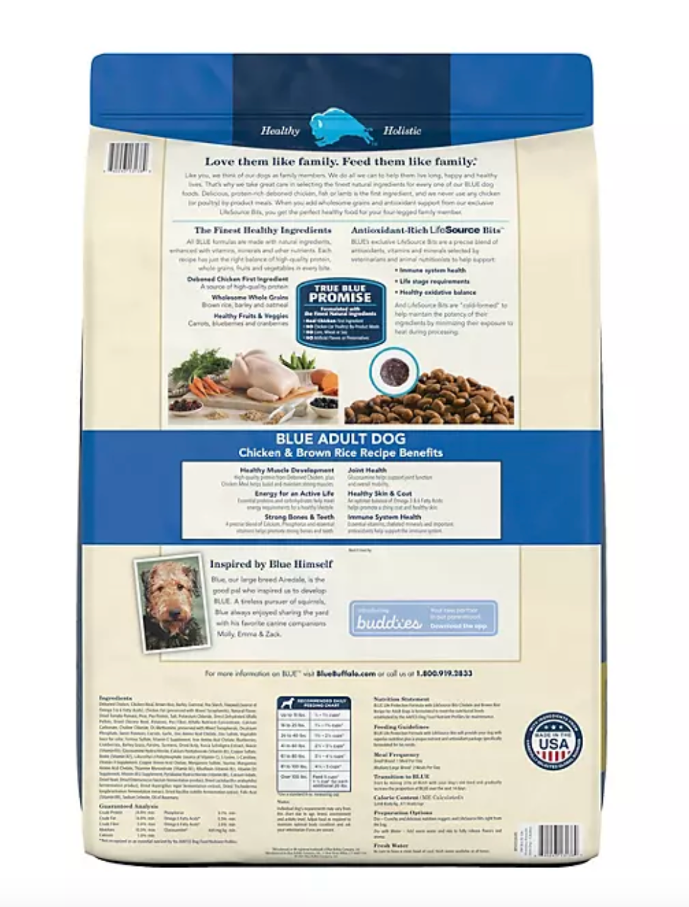 Blue Buffalo Life Protection Formula Natural Adult Dry Dog Food, Chicken & Brown Rice (38 lbs.)