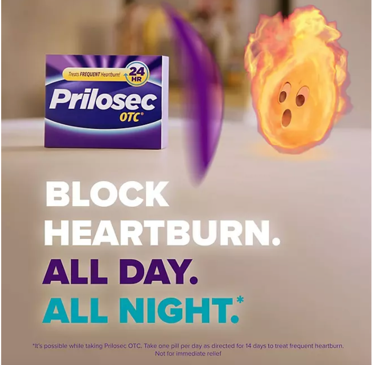 Prilosec OTC Omeprazole Heartburn Medicine and Acid Reducer Tablets, Proton Pump Inhibitor (42 ct.)