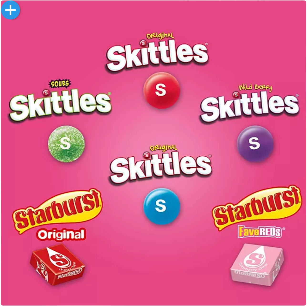 Starburst and Skittles Chewy Candy Variety Box (62.79 oz., 30 ct.)