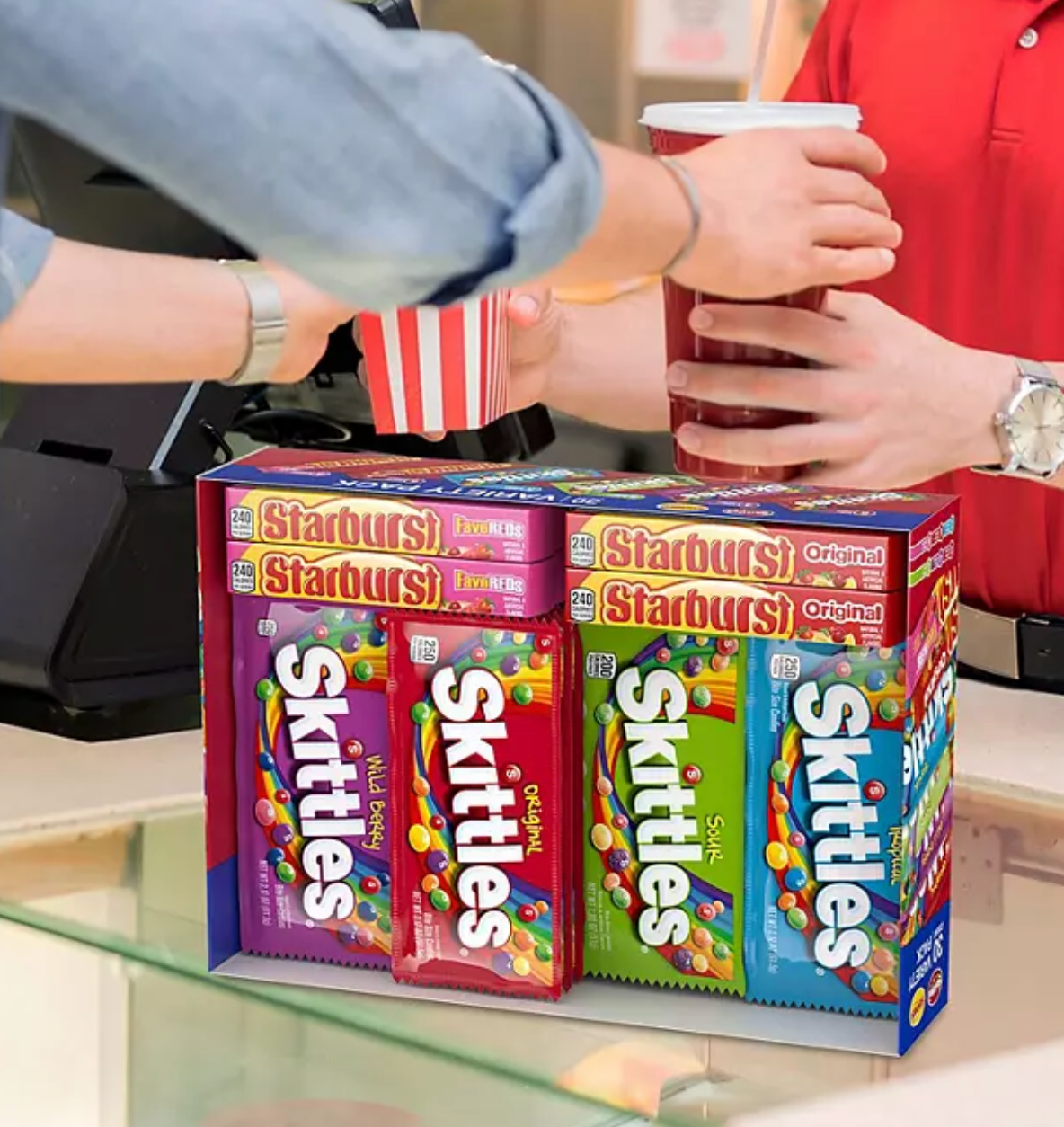 Starburst and Skittles Chewy Candy Variety Box (62.79 oz., 30 ct.)