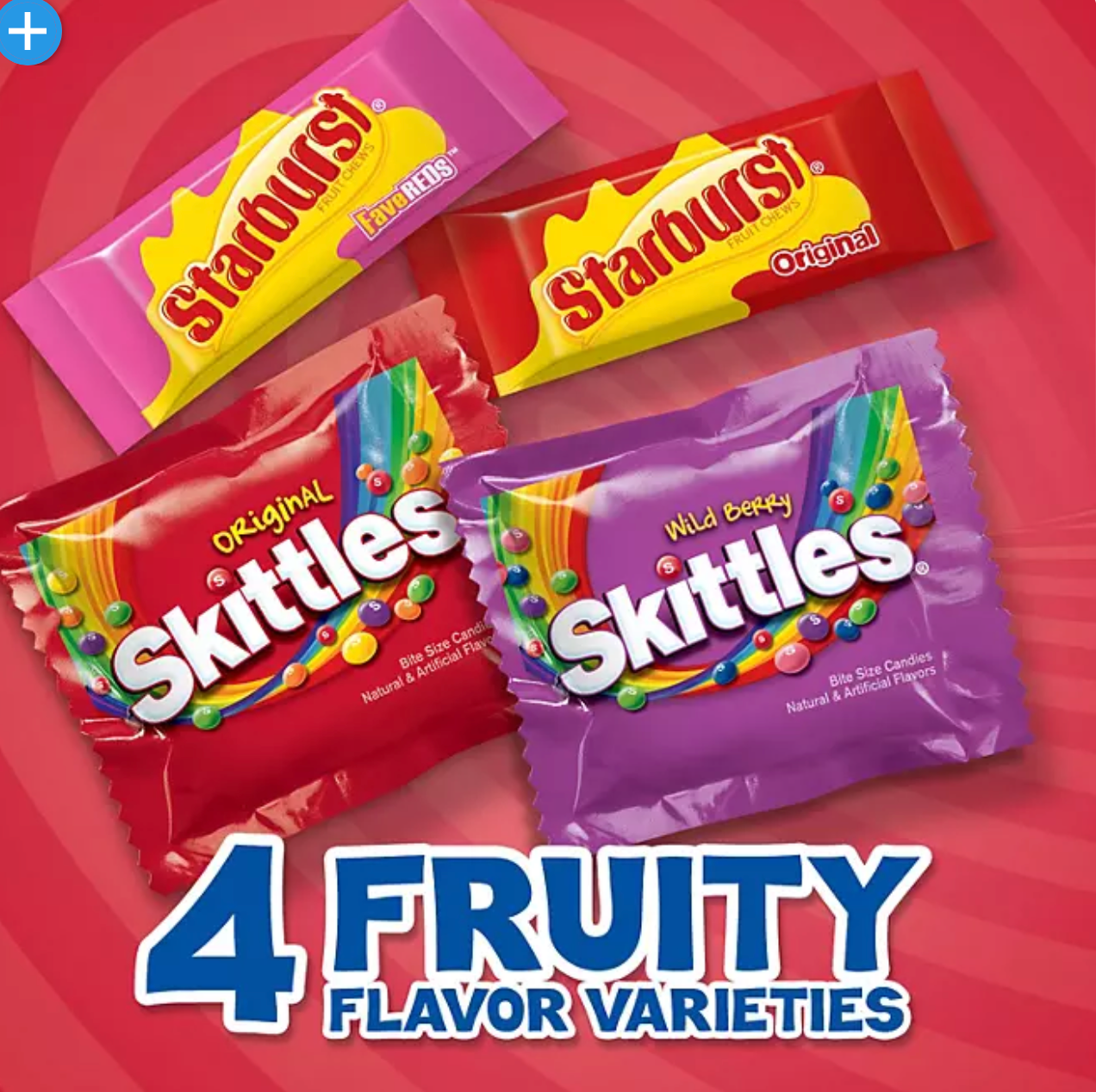 Starburst and Skittles Chewy Candy Assorted Bulk Variety Pack (255 ct., 5.5 lbs.)