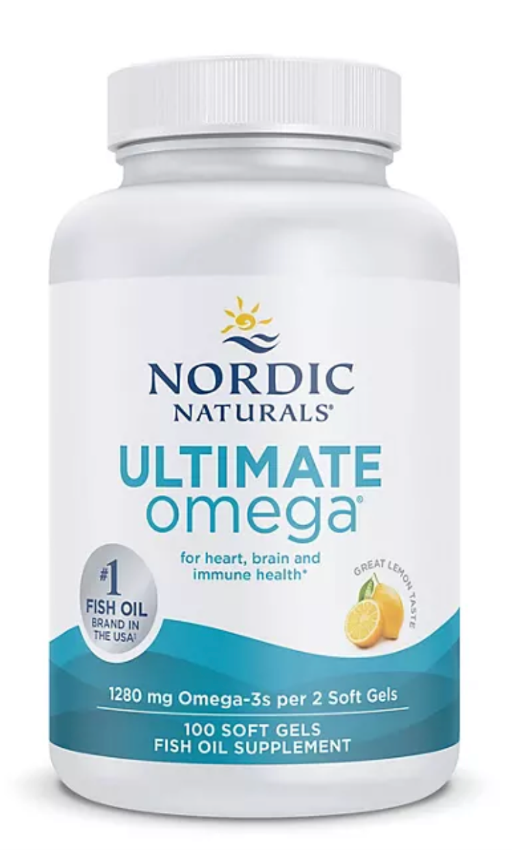 Nordic Naturals Ultimate Omega Softgels 1280 mg Fish Oil 100 ct.