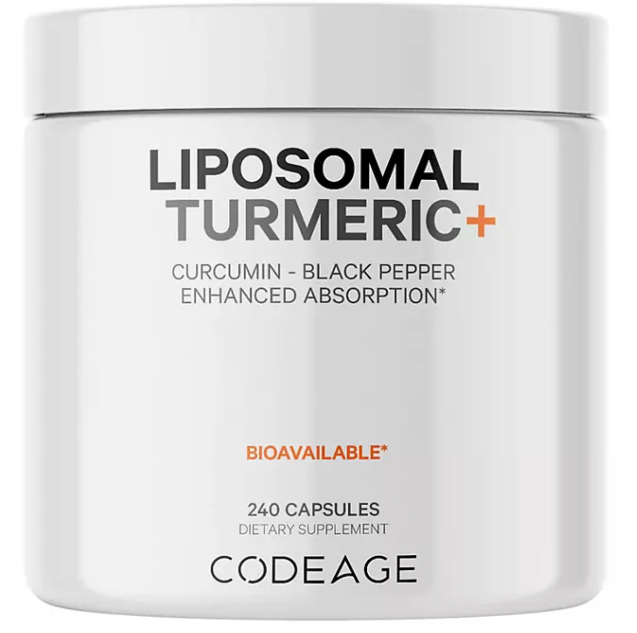 Codeage Liposomal Turmeric Curcumin + Black Pepper 240 ct.