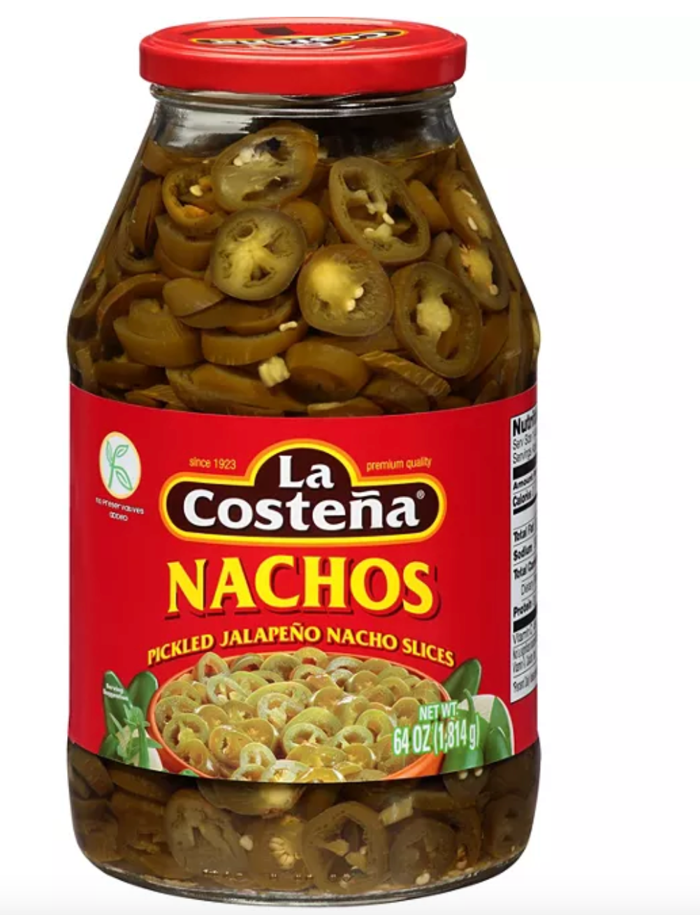 La Costeña Pickled Jalapeño Nacho Slices, 64 oz