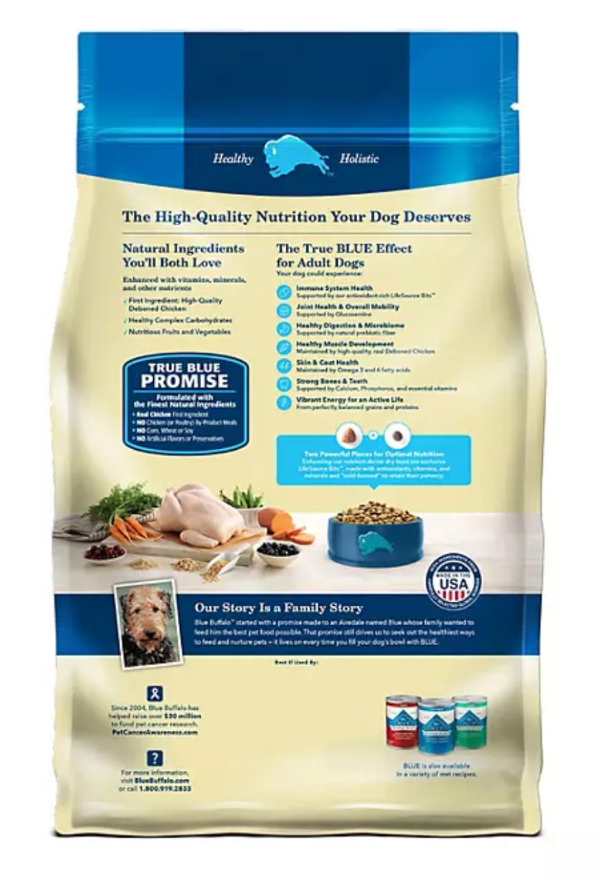 Blue Life Protection Formula Chicken and Brown Rice, Adult Natural Dry Dog Food, 38 lbs.