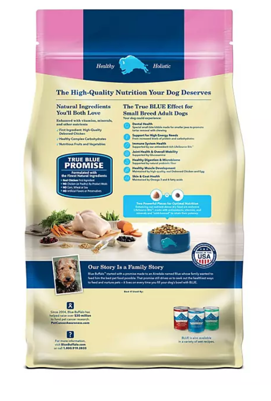 Blue Buffalo Life Protection Formula Chicken & Brown Rice, Adult Small Breed Dry Dog Food, 26 lbs.