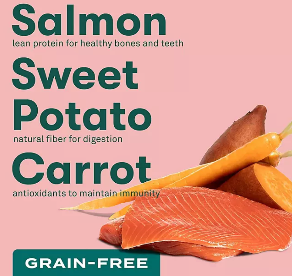 Jinx Salmon, Sweet Potato & Carrot Recipe, Grain Free Dry Dog Food , 23.5 lbs.