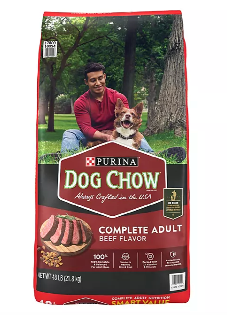 Purina, Dog Chow Complete, Beef Flavor, Adult Dry Dog Food, 48 lbs.